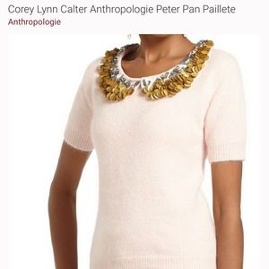 Corey Lynn Calter Peter Pan Paillette Sweater